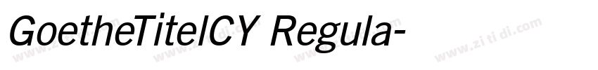 GoetheTitelCY Regula字体转换